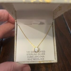 Rachel Zoe Women’s 14K Gold Plated Sterling Silver Cubic Zirconia Necklace